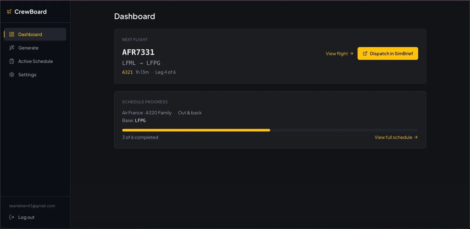 CrewBoard screenshot