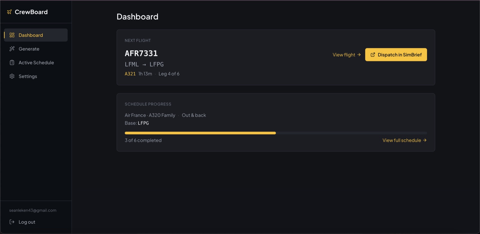 CrewBoard screenshot